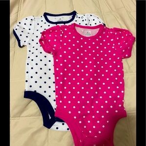 NWOT- Old Navy- Baby/Infant Girl Onesies (x2)